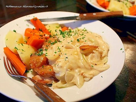 鶏もも肉のミルクグレイビー